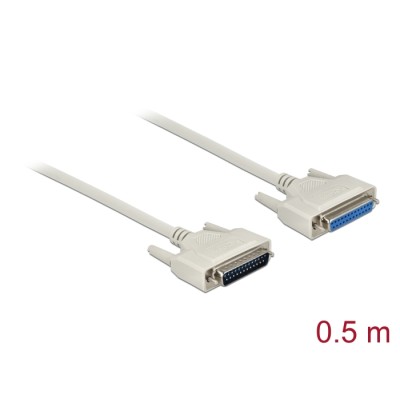 Delock Serial Cable D-Sub 25 male to female 0.5 m