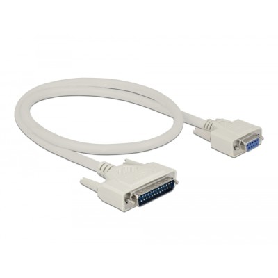 Delock Serial Cable D-Sub 25 male to D-Sub 9 female 0.5 m 2