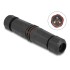 Delock Cable connector for outdoor 3 pin, IP68 waterproof, screwable, cable diameter 4.5 - 7.5 mm black