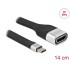 Delock FPC Flat Ribbon Cable USB Type-C™ to HDMI (DP Alt Mode) 4K 60 Hz 14 cm