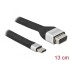 Delock FPC Flat Ribbon Cable USB Type-C™ to VGA (DP Alt Mode) 13 cm