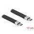 Delock USB 3.2 Gen 2 FPC Flat Ribbon Cable USB Type-C™ to USB Type-C™ 13 cm PD 5 A E-Marker