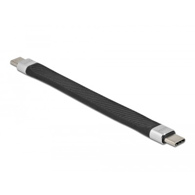 Delock USB 3.2 Gen 2 FPC Flat Ribbon Cable USB Type-C™ to USB Type-C™ 13 cm PD 5 A E-Marker 2
