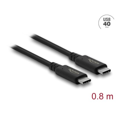Delock USB4™ 40 Gbps Coaxial Cable 0.8 m