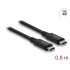 Delock USB4™ 40 Gbps Coaxial Cable 0.8 m