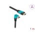 Delock High Speed HDMI cable male straight to male 90° downwards angled 48 Gbps 8K 60 Hz 1 m