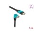 Delock High Speed HDMI cable male straight to male 90° downwards angled 48 Gbps 8K 60 Hz 3 m