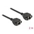 Delock Network Extension Cable S/FTP RJ45 jack to RJ45 jack Cat.6A 2 m black