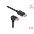 Delock DisplayPort cable male straight to male 90° downwards angled 8K 60 Hz 5 m