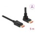 Delock DisplayPort cable male straight to male 90° upwards angled 8K 60 Hz 5 m