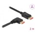 Delock DisplayPort cable male straight to male 90° right angled 8K 60 Hz 2 m
