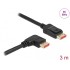 Delock DisplayPort cable male straight to male 90° right angled 8K 60 Hz 3 m
