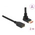 Delock DisplayPort extension cable male 90° upwards angled to female 8K 60 Hz 2 m