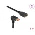 Delock DisplayPort extension cable male 90° downwards angled to female 8K 60 Hz 1 m