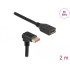 Delock DisplayPort extension cable male 90° downwards angled to female 8K 60 Hz 2 m