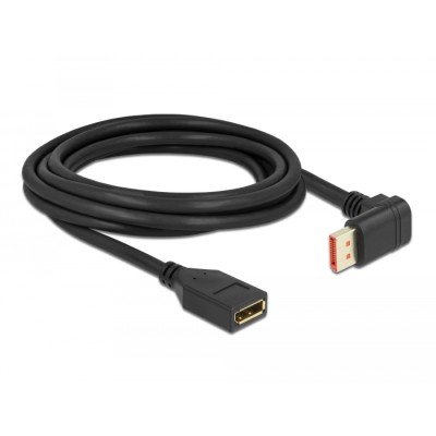 Delock DisplayPort extension cable male 90° downwards angled to female 8K 60 Hz 3 m 2