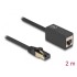Delock Network Extension Cable RJ45 plug to RJ45 jack Cat.8.1 S/FTP 2 m black
