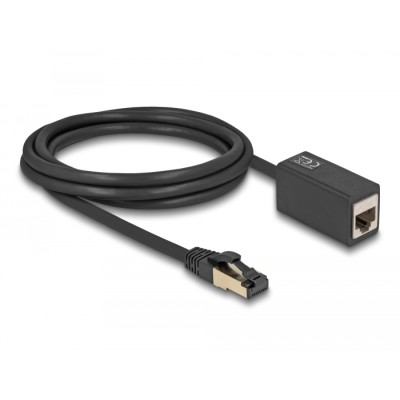 Delock Network Extension Cable RJ45 plug to RJ45 jack Cat.8.1 S/FTP 2 m black 2