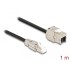 Delock Cable RJ45 plug field assembly to Keystone Module RJ45 jack Cat.6A 1 m