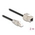 Delock Cable RJ45 plug field assembly to Keystone Module RJ45 jack Cat.6A 2 m