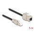 Delock Cable RJ45 plug field assembly to Keystone Module RJ45 jack Cat.6A 5 m