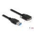 Delock Cable USB 3.0 Type-A male to Type Micro-B male with screws 1 m