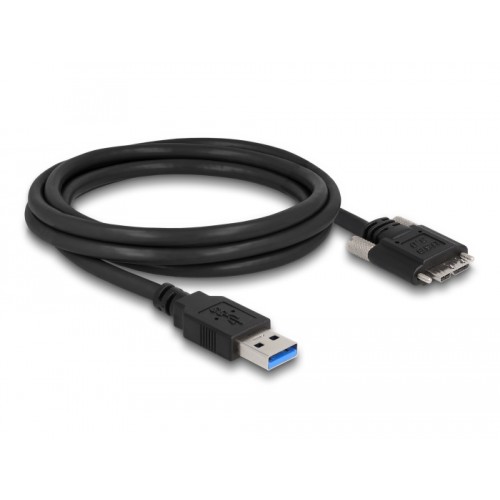Delock Cable USB 3.0 Type-A male to Type Micro-B male with screws 2 m
