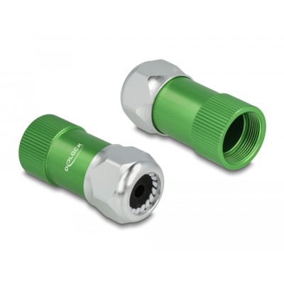Delock Cable Gland 6.4 mm with strain relief and bending protection, dust and waterproof housing (IP67) made of aluminium