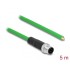 Delock Network cable M12 4 pin D-coded to open wire ends PVC 5 m