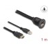 Delock Cable HDMI-A male and USB 2.0 Type-A male to HDMI-A female and USB 2.0 Type-A female for installation waterproof 1 m
