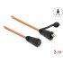 Delock Optical fiber cable LC Duplex to LC Duplex with protective cap multi-mode OM2 IP68 dust and waterproof 3 m