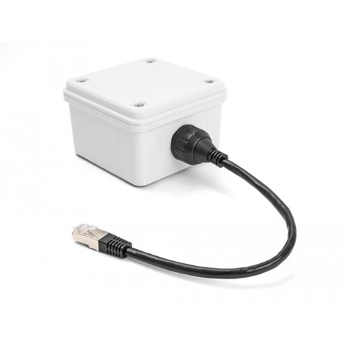 Delock Cable RJ50 male to RJ50 female for built-in with sealing cap IP67 dust and waterproof 20 cm