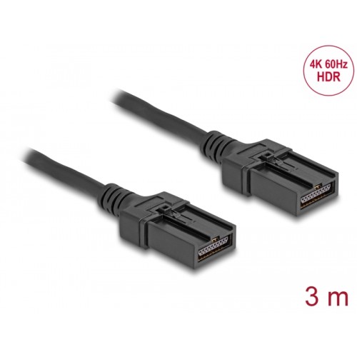 Delock HDMI Automotive cable HDMI-E male to HDMI-E male 3 m 4K 60 Hz