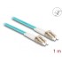 Delock Fiber Optical Cable with metal armouring LC Duplex to LC Duplex Multi-mode OM3 1 m