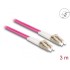 Delock Fiber Optical Cable with metal armouring LC Duplex to LC Duplex Multi-mode OM4 3 m