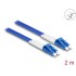 Delock Fiber Optical Cable with metal armouring LC Duplex to LC Duplex Singlemode OS2 2 m