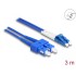 Delock Fiber Optical Cable with metal armouring LC Duplex to SC Duplex Singlemode OS2 3 m