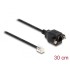 Delock Cable RJ10 plug to RJ10 jack for installation 30 cm black