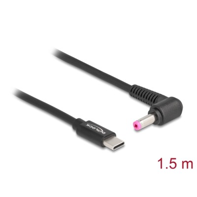 Delock Laptop Charging Cable USB Type-C™ male to HP 4.8 x 1.7 mm male