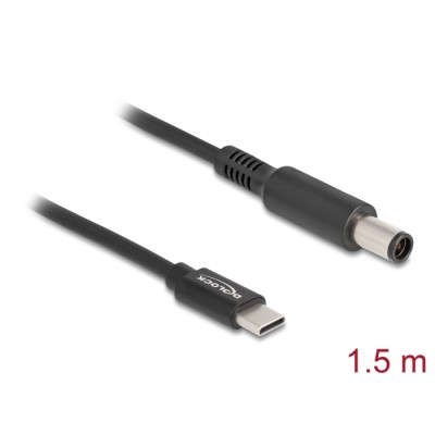 Delock Laptop Charging Cable USB Type-C™ male to Dell 7.4 x 5.0 mm male