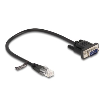 Delock Cable RJ45 plug to Serial RS-232 D-Sub 9 male 30 cm black 2