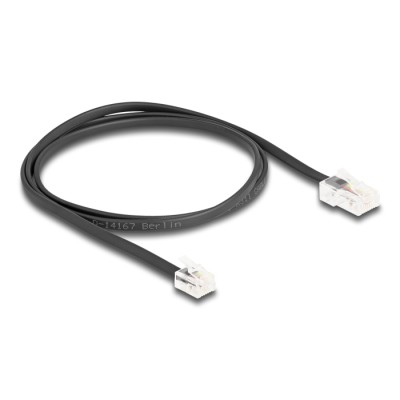 Delock Telephone Cable RJ45 plug to RJ11 plug black 1 m 2