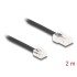 Delock Telephone Cable RJ45 plug to RJ11 plug black 2 m