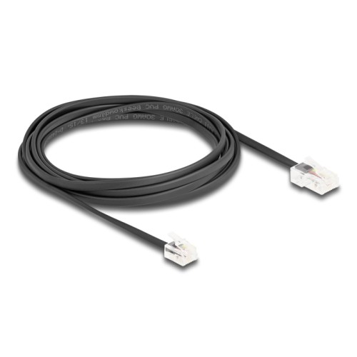 Delock Telephone Cable RJ45 plug to RJ11 plug black 3 m
