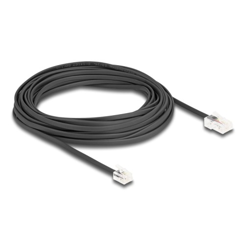 Delock Telephone Cable RJ45 plug to RJ11 plug black 10 m