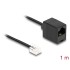 Delock Telephone Cable RJ11 plug to RJ45 jack black 1 m