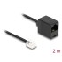 Delock Telephone Cable RJ11 plug to RJ45 jack black 2 m