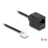 Delock Telephone Cable RJ11 plug to RJ45 jack black 5 m