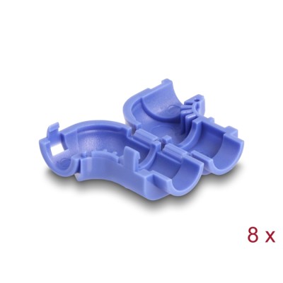 Delock Cable Clips for Angling 8 pieces blue