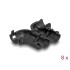 Delock Cable Clips for Angling 8 pieces black
